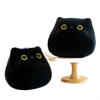 Кошка подушка черная 25см ХХА2000-723/300/Н - фото 2734921