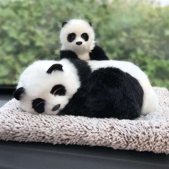 Панда с детенышем на коврике ХХА2000-1132/100/Н - фото 2737216