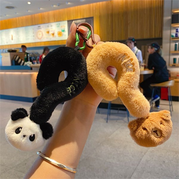 Брелок панда и капибара хвост 12в1 15см ХХА2000-1492/600/Н ХХА2000-1492