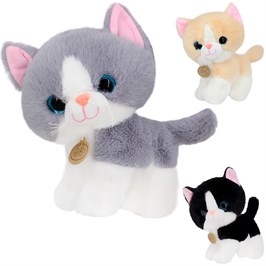 Кошечка мягконабивная 22см, 4 цвета ХХХ1181/200/Н ХХХ1181/200/Н