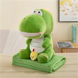 Динозаврик мягконабивной с пледом 45см ХХА2000-1066/100/Н ХХА2000-1066