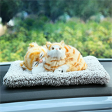 Кошечка с котенком на коврике мягконабивная 27*23см ХХА2000-1110/100/Н ХХА2000-1110