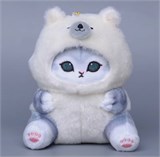 Брелок кошечка в наряде мягконабивной 12в1 12см ХХХ1043/600/Н ХХХ1043