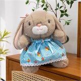 Зайчик мягконабивной 22см в платье ФА2024-1252/300/Н ФА2024-1252