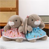 Зайчик мягконабивной 22см в платье ФА2024-1252/300/Н ФА2024-1252