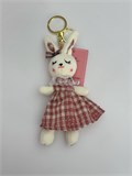 Брелок зайчик в платье 3 цвета 12в1 16см ХХА2000-1375/600/Н ХХА2000-1375